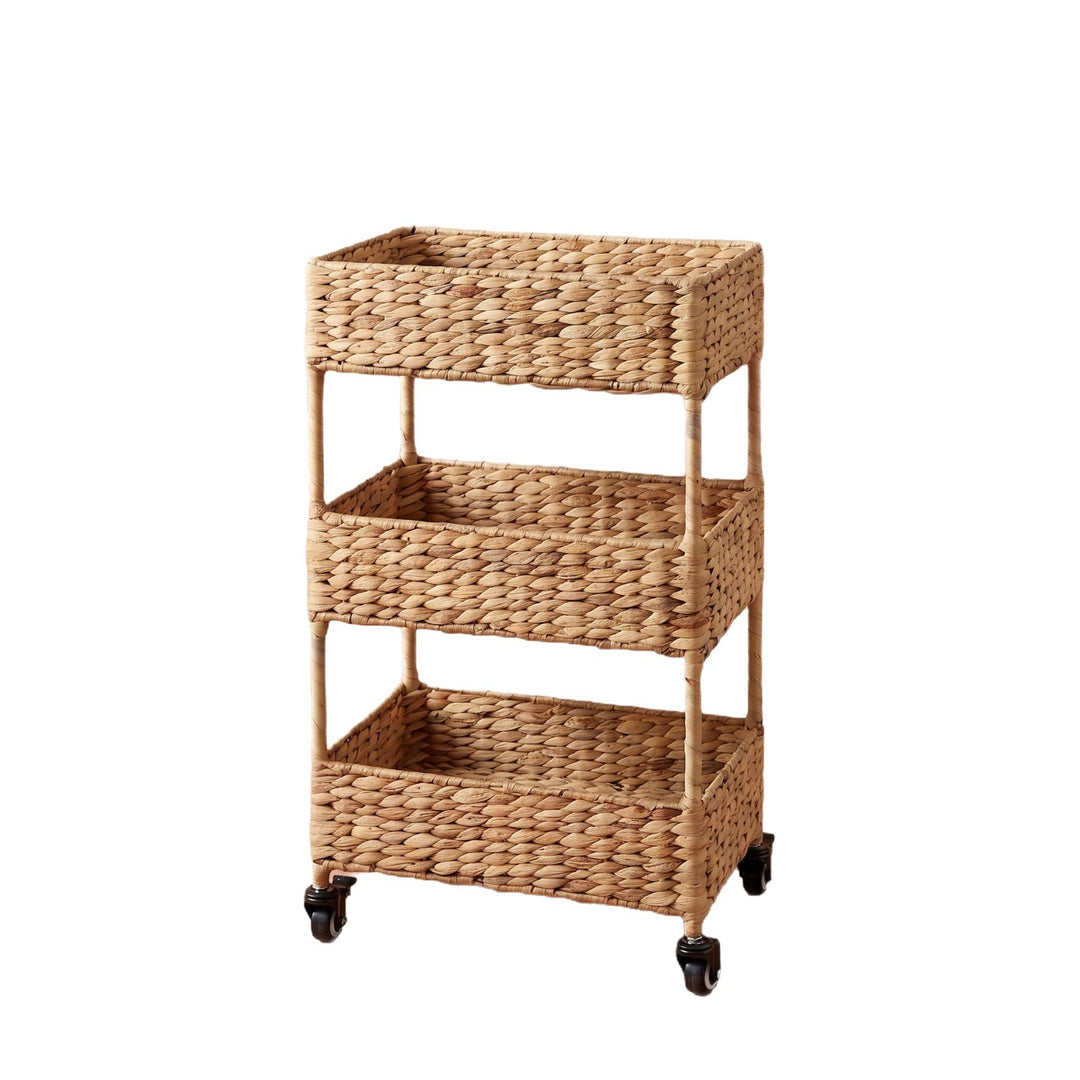 Multi-Tier Woven Storage Cart Bowlift