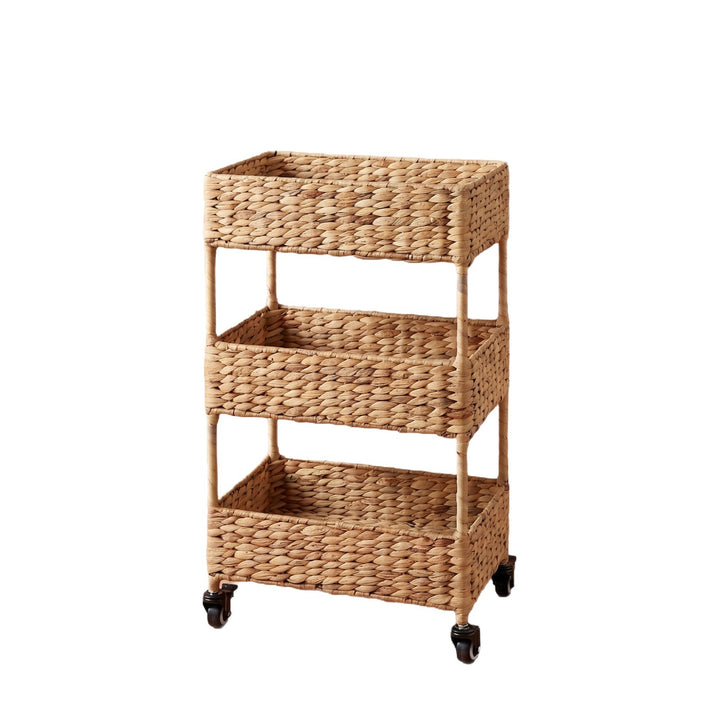 Multi-Tier Woven Storage Cart Bowlift
