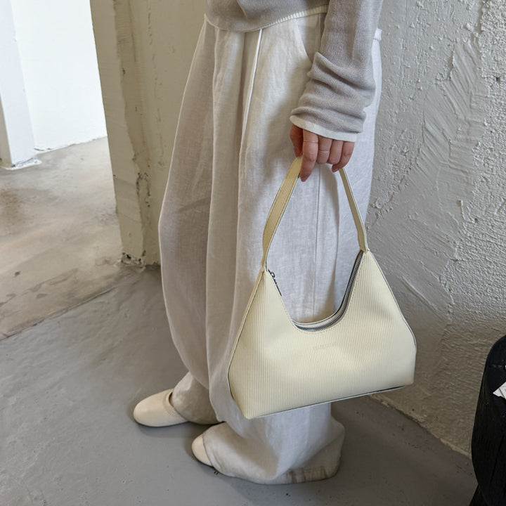 WoTextured Hobo Shoulder Bag Bowlift