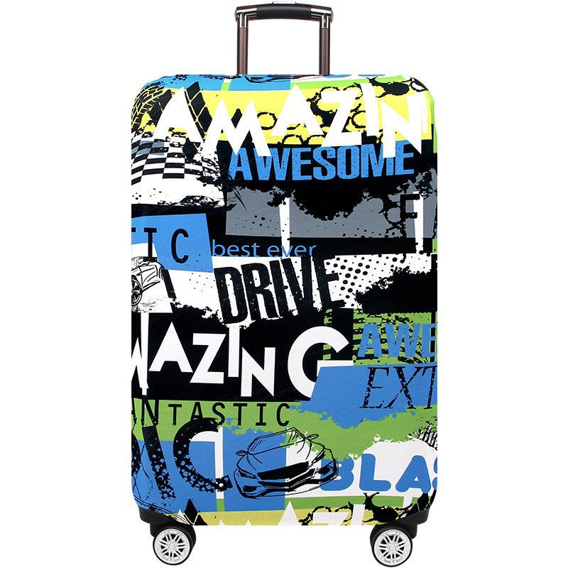 Unisex hard shell trolley with eye-catching marble print, telescopic handle and impact-resistant construction Bowlift