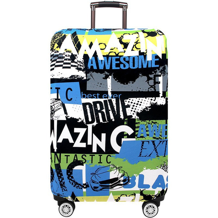 Unisex hard shell trolley with eye-catching marble print, telescopic handle and impact-resistant construction Bowlift
