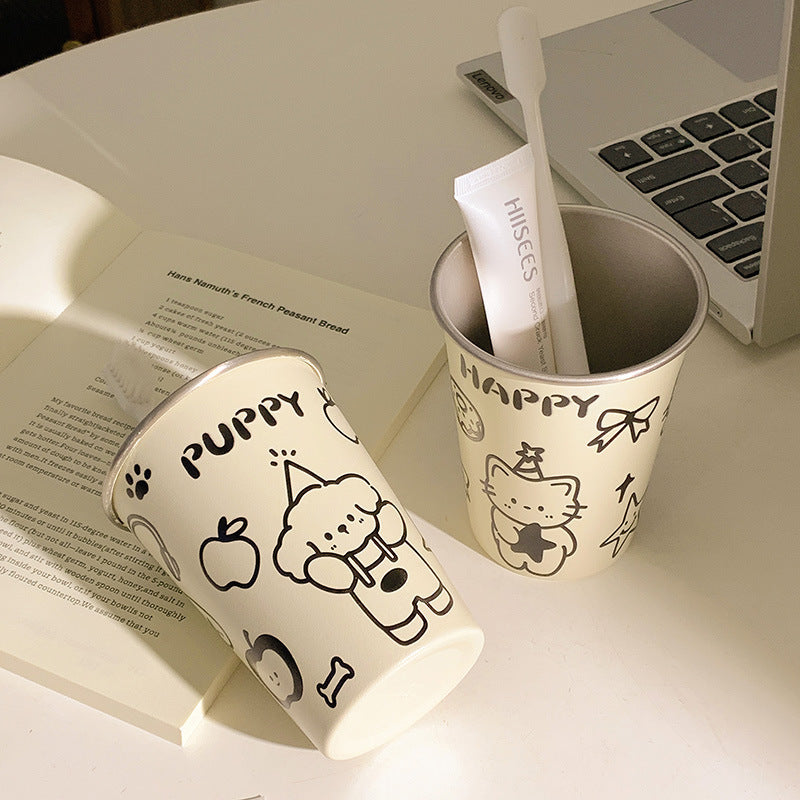 Playful paper cup with cheerful animal design Bowlift