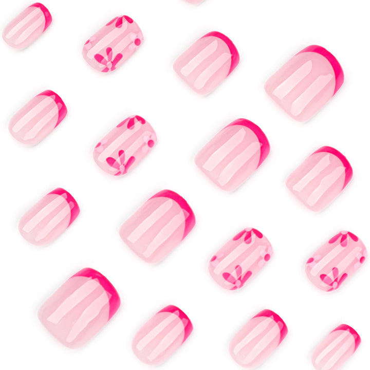 Artful Nail Extensions with Blooming Design Bowlift
