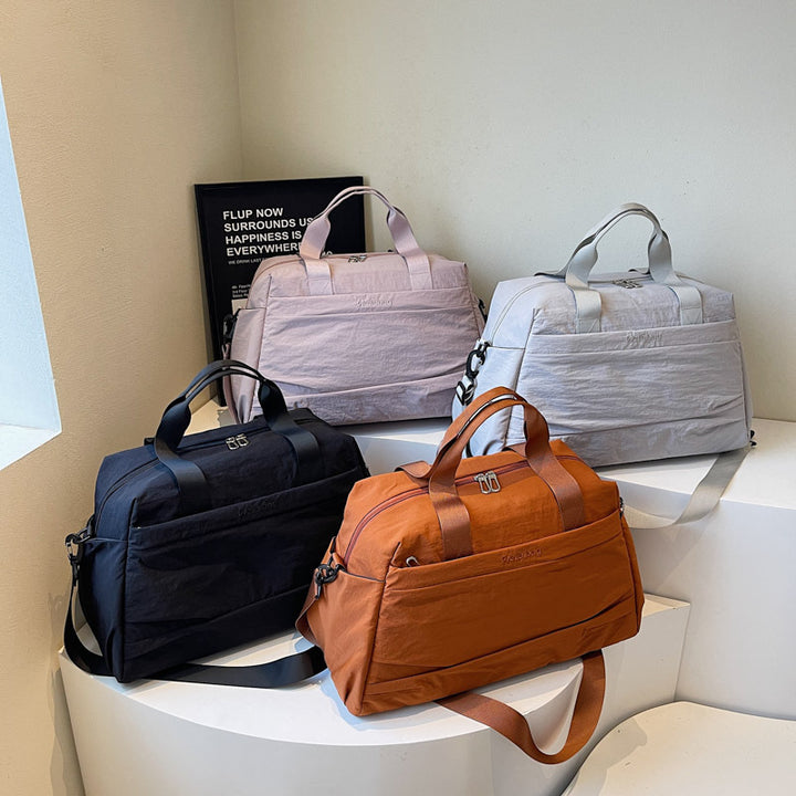 Women Practical Leisure Travel Bag with Multifunctional Compartments Bowlift