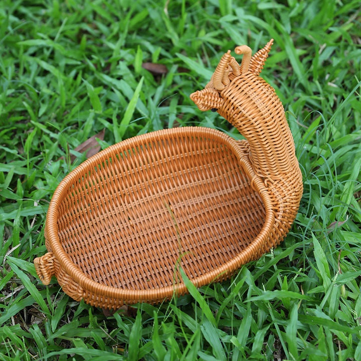 Unisex Braided Decoration Basket in Duck Shape Bowlift