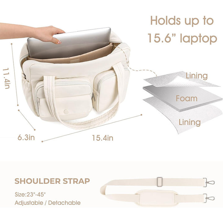 Multifunctional everyday bag with external compartments Bowlift