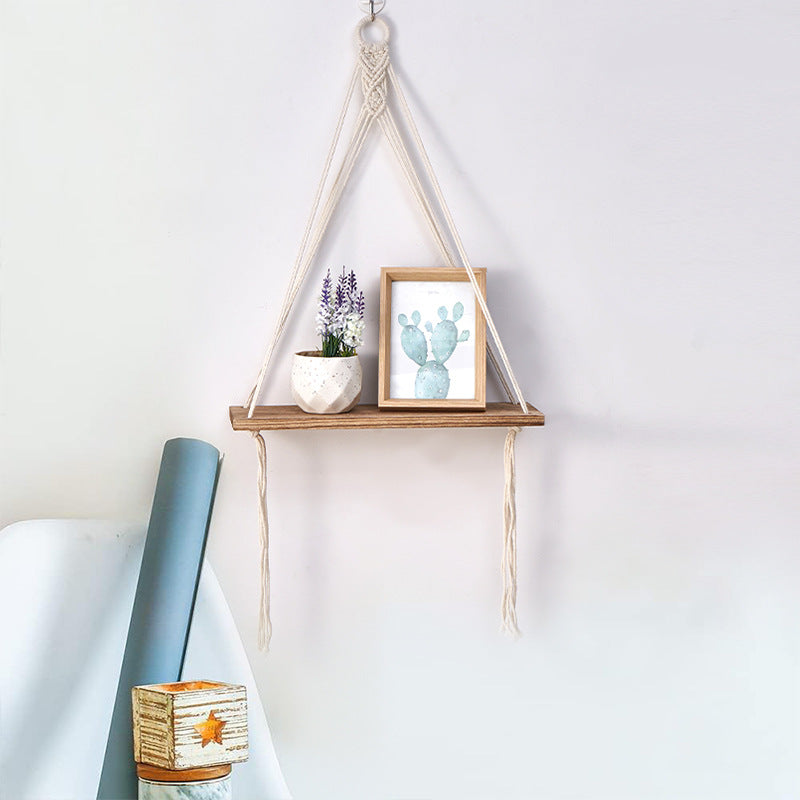 Macramé Plant Hanger Shelf