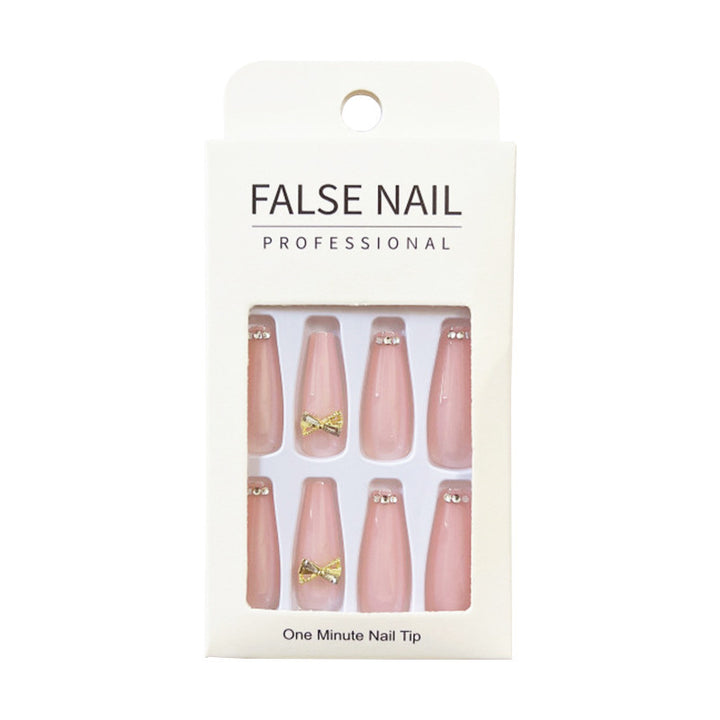 Glamorous artificial nails with sparkling accents Bowlift