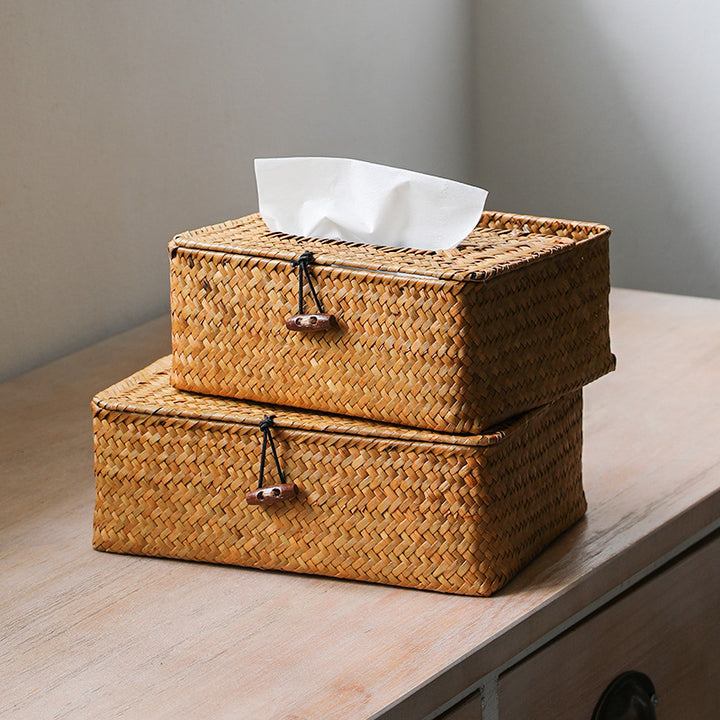 Artisan Woven Storage Box with Dividers Bowlift
