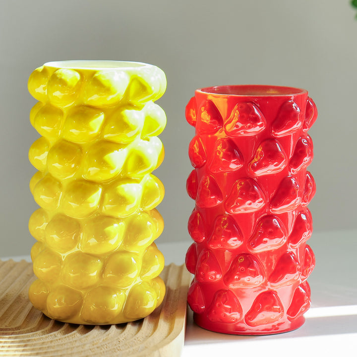 Textured Ceramic Vase