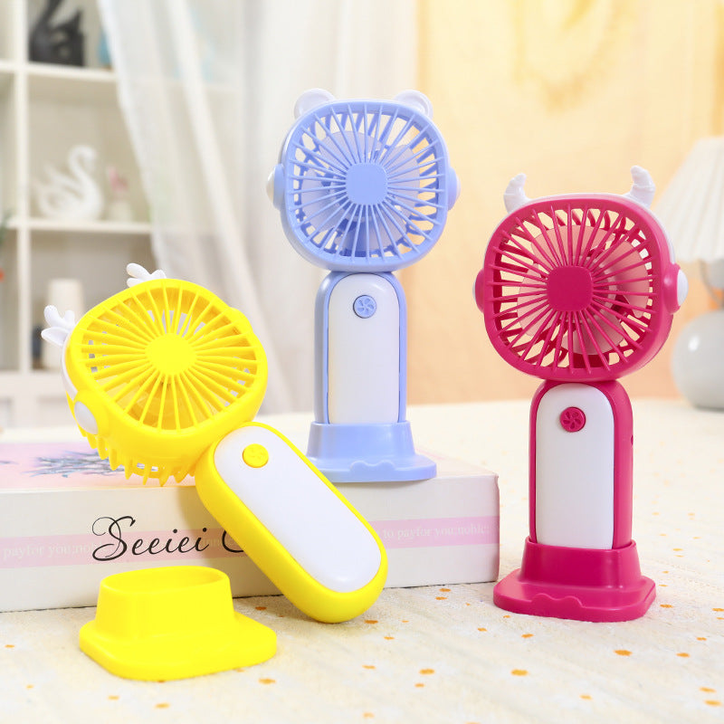 Ladies Portable Hand Fan with Cute Design Bowlift