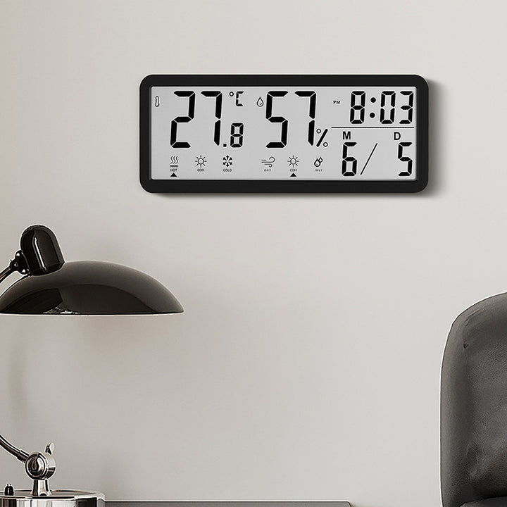 Digital multifunction weather alarm clock with hygrometer and temperature display Bowlift