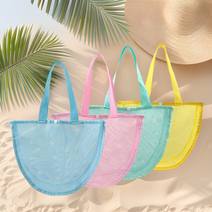 Durable mesh beach bag with wide straps Bowlift