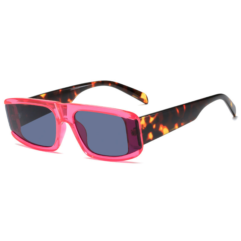 Women's fashionable sunglasses with futuristic design and transparent frame Bowlift