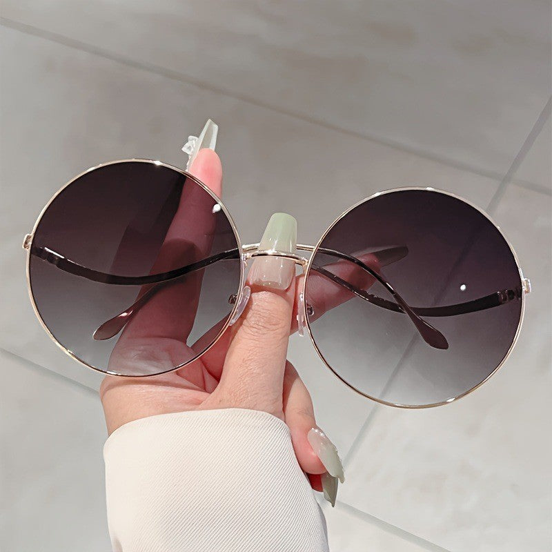 Oversized Round Lens Sunglasses