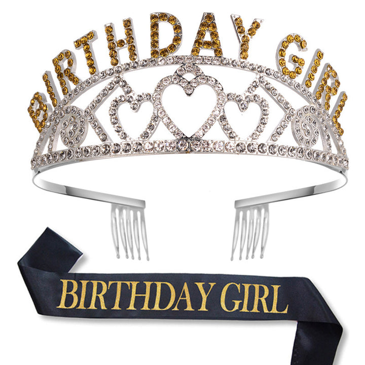 Ladies Glittering Birthday Crown Bowlift
