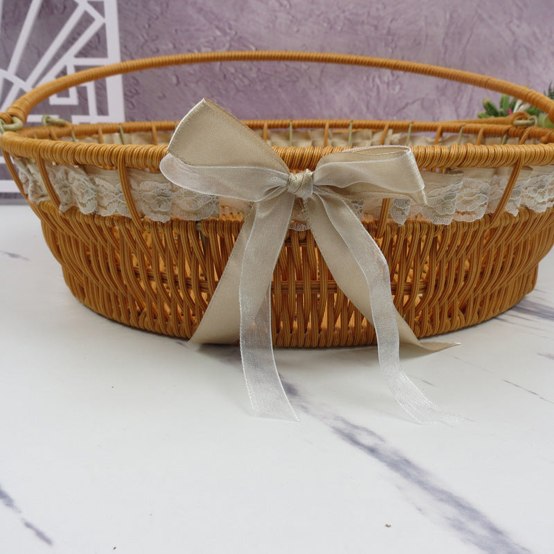 Stylish Woven Handbag Bowlift