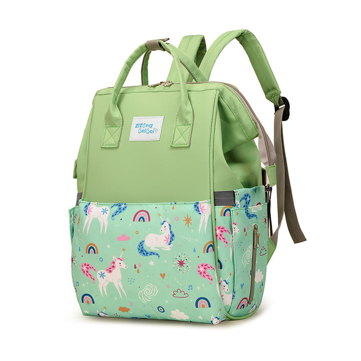 Eclectic Unicorn Design Diaper Backpack Bowlift