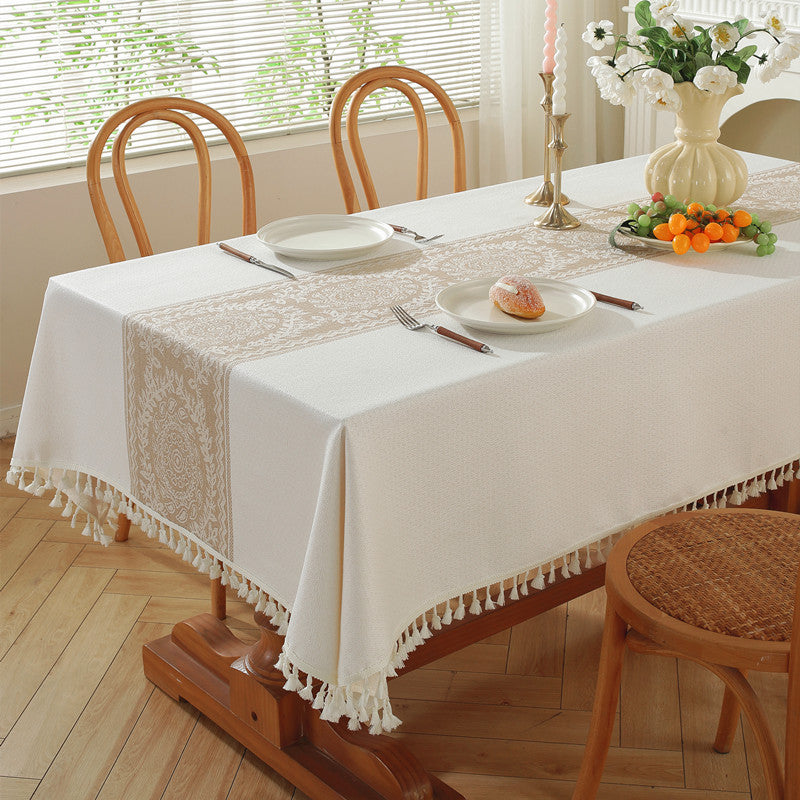 Decorative Fringe Tablecloth