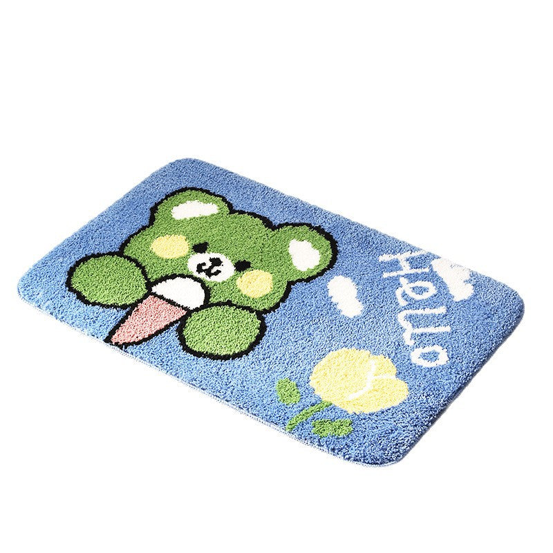 Playful Cartoon Bath Mat Bowlift