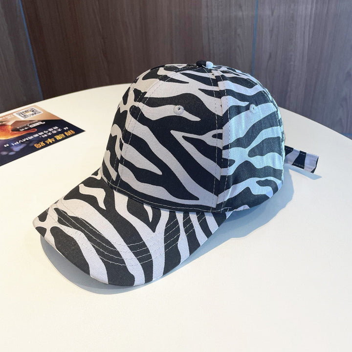 Women's Trendy Animal Print Adjustable Baseball Cap Bowlift