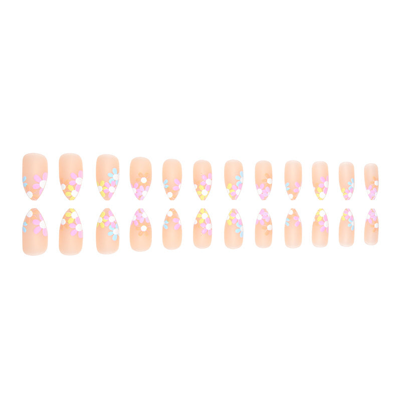 Floral Design Press-On Nail Set Bowlift