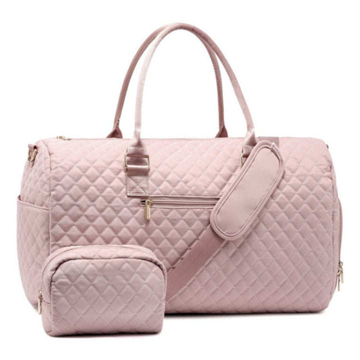 Fashionable and Luxurious Travel Bag with Removable Cosmetic Bag Bowlift