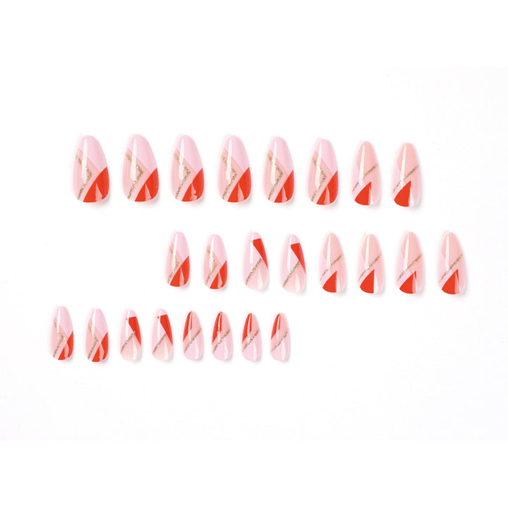 Artful nail art with geometric accents and metallic details Bowlift