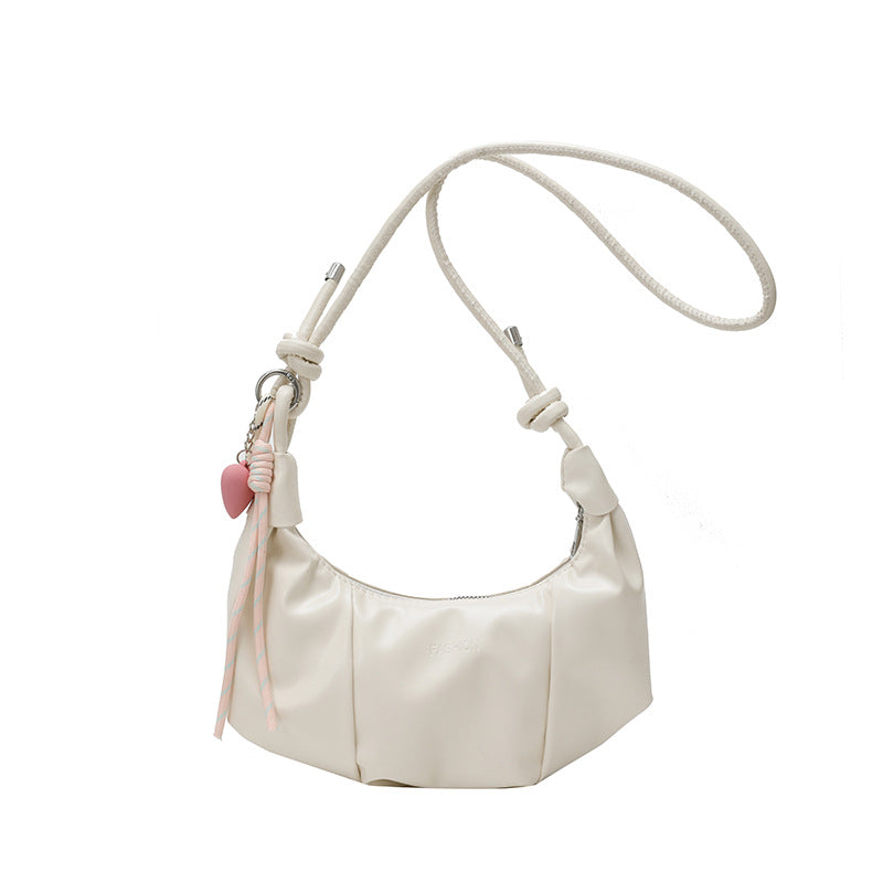 Stylish Pleated Shoulder Bag Bowlift