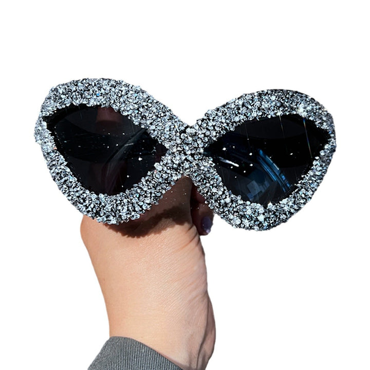 Ladies extravagant sunglasses with sparkling crystal embellishments Bowlift