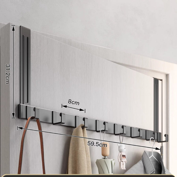 Over-Door Multi-Hook Storage Rack