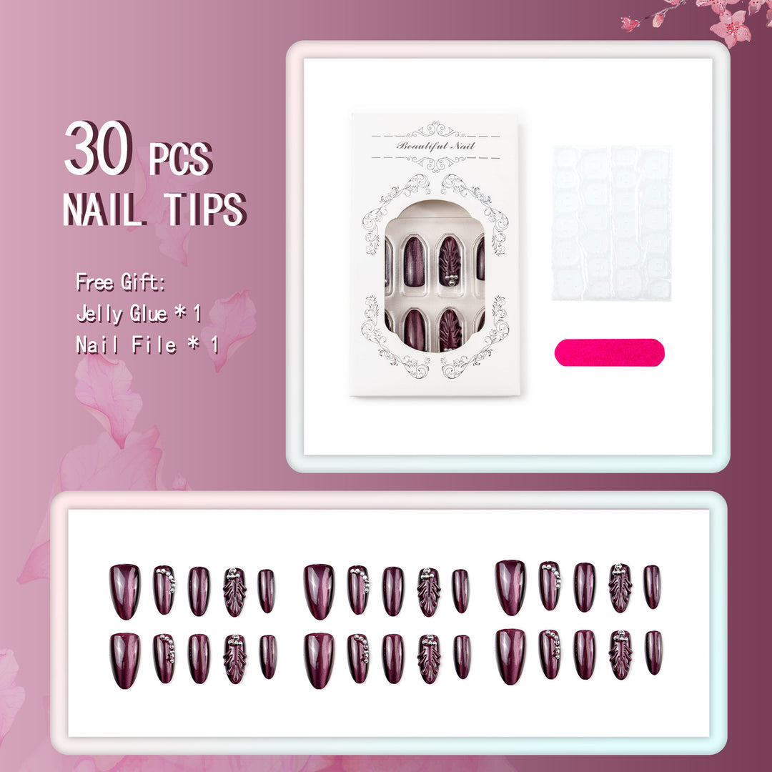 Glamorous High Gloss Artificial Nails Bowlift