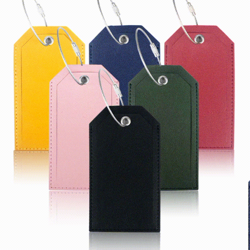 Women’s luggage tag made of durable leather with stainless steel closure Bowlift