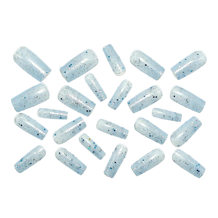 Artificial nails with glitter and glamorous effect Bowlift