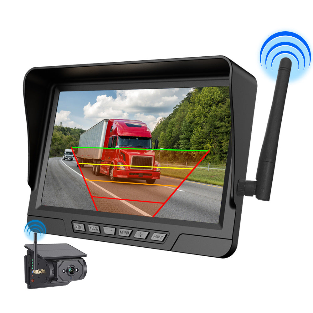 7-Inch Wireless Solar Magnetic Car Reversing Camera