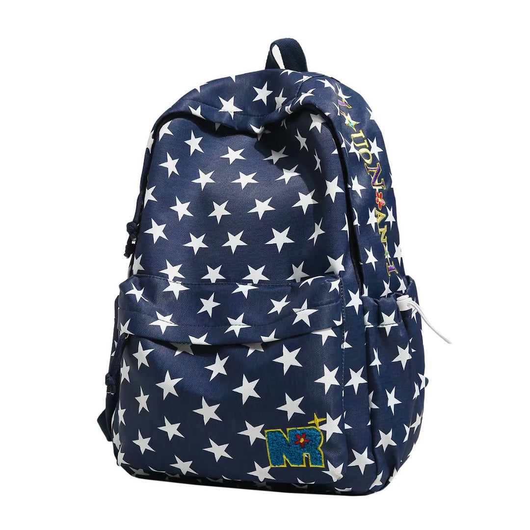 Star-Patterned Casual Backpack Bowlift