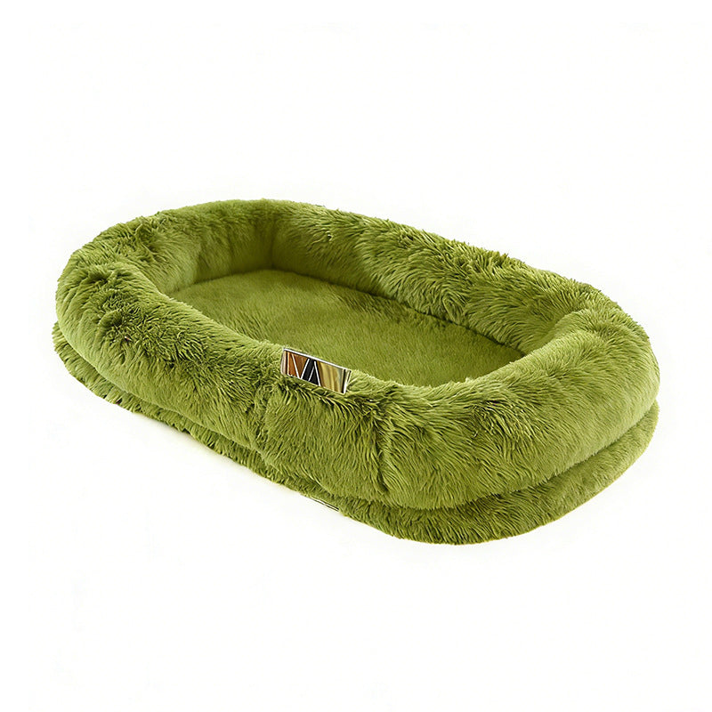 Plush Faux Fur Blanket   Dog Bed