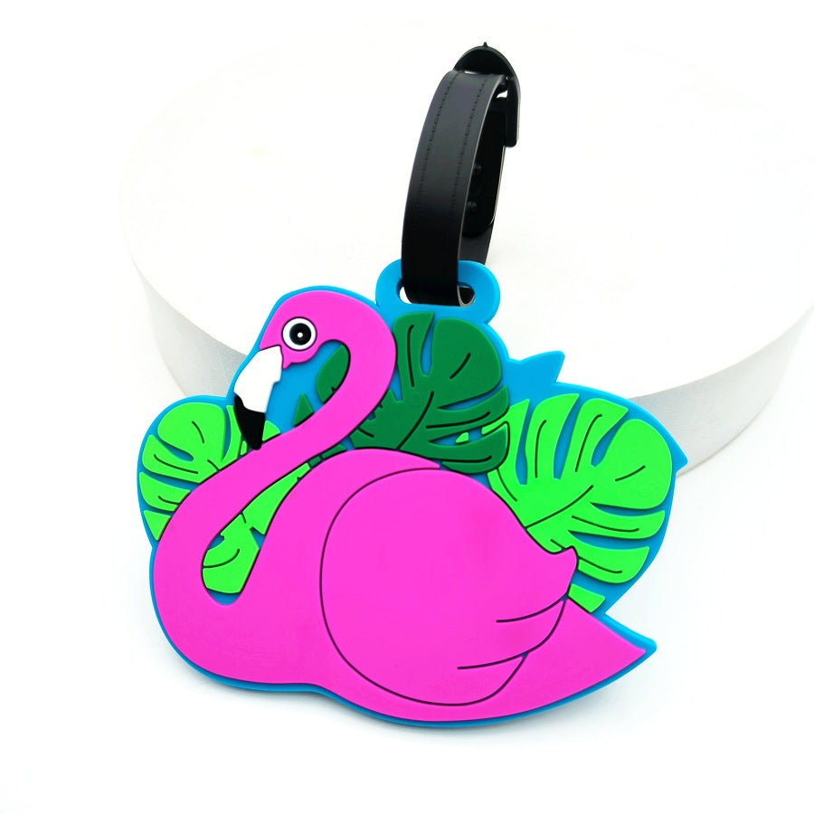 Tropical Flamingo Luggage Tag Bowlift