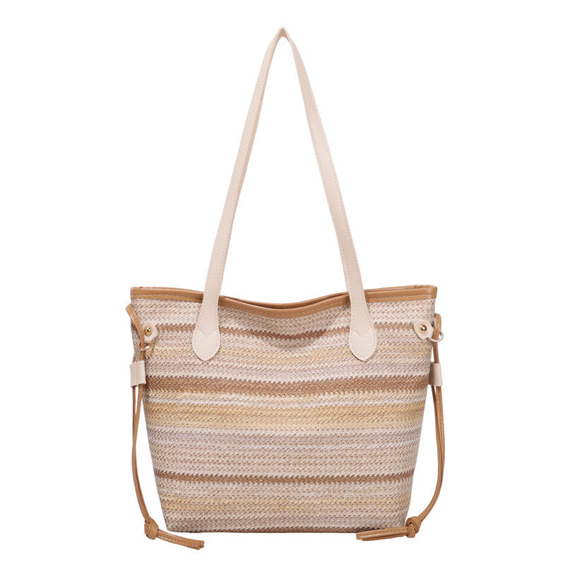 WoStylish Woven Beach Tote Bag Bowlift