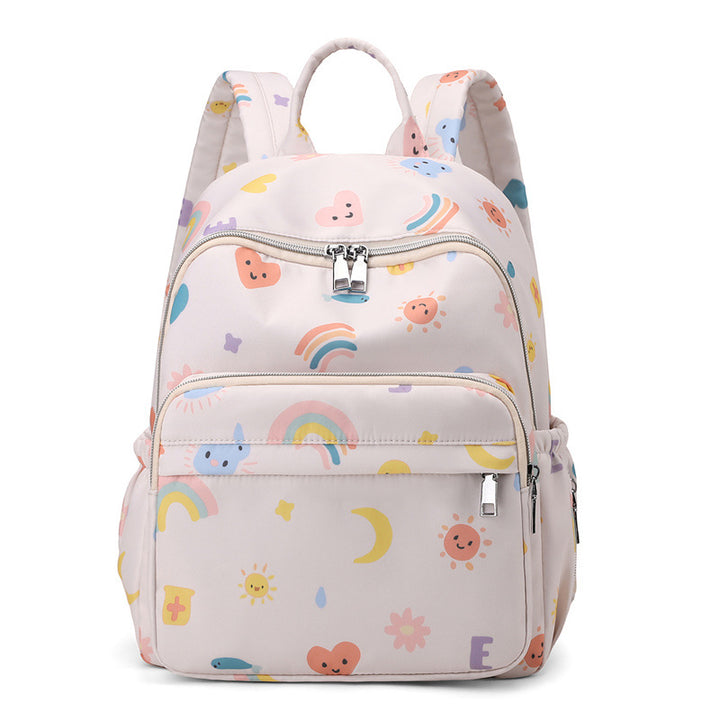 Playful Graphic Print Backpack Bowlift