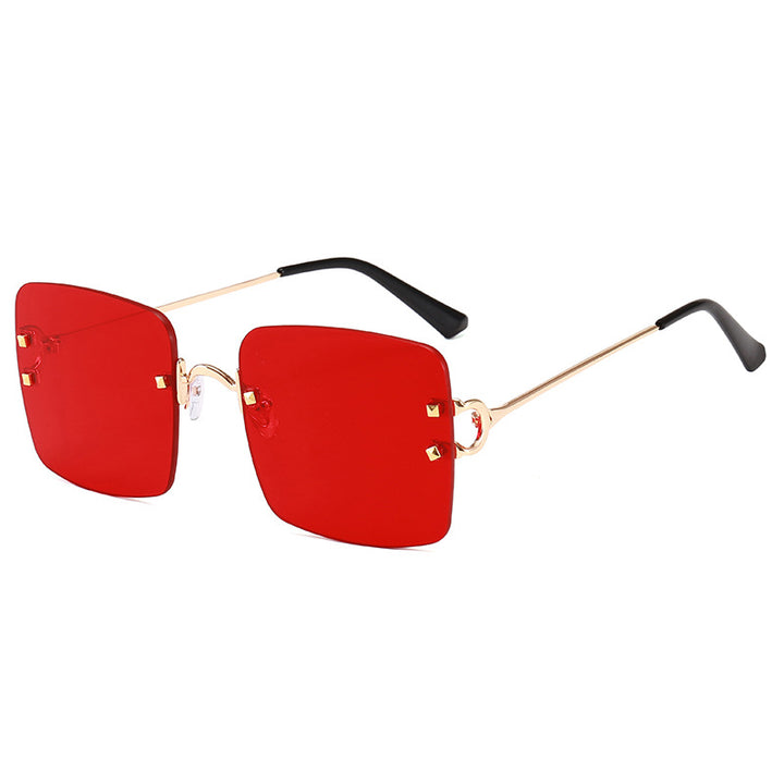 Women square sunglasses with an elegant metal frame and sturdy lenses Bowlift