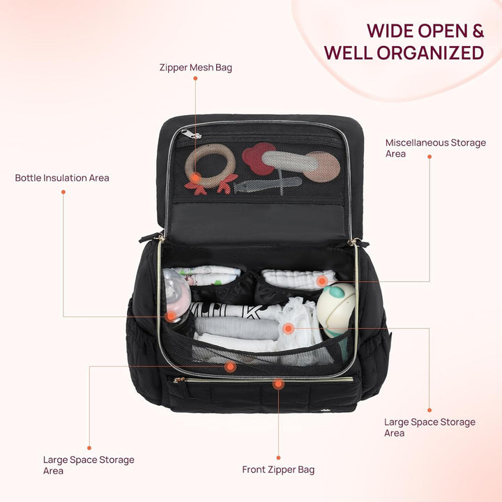 Padded backpack with organizer pocket Bowlift