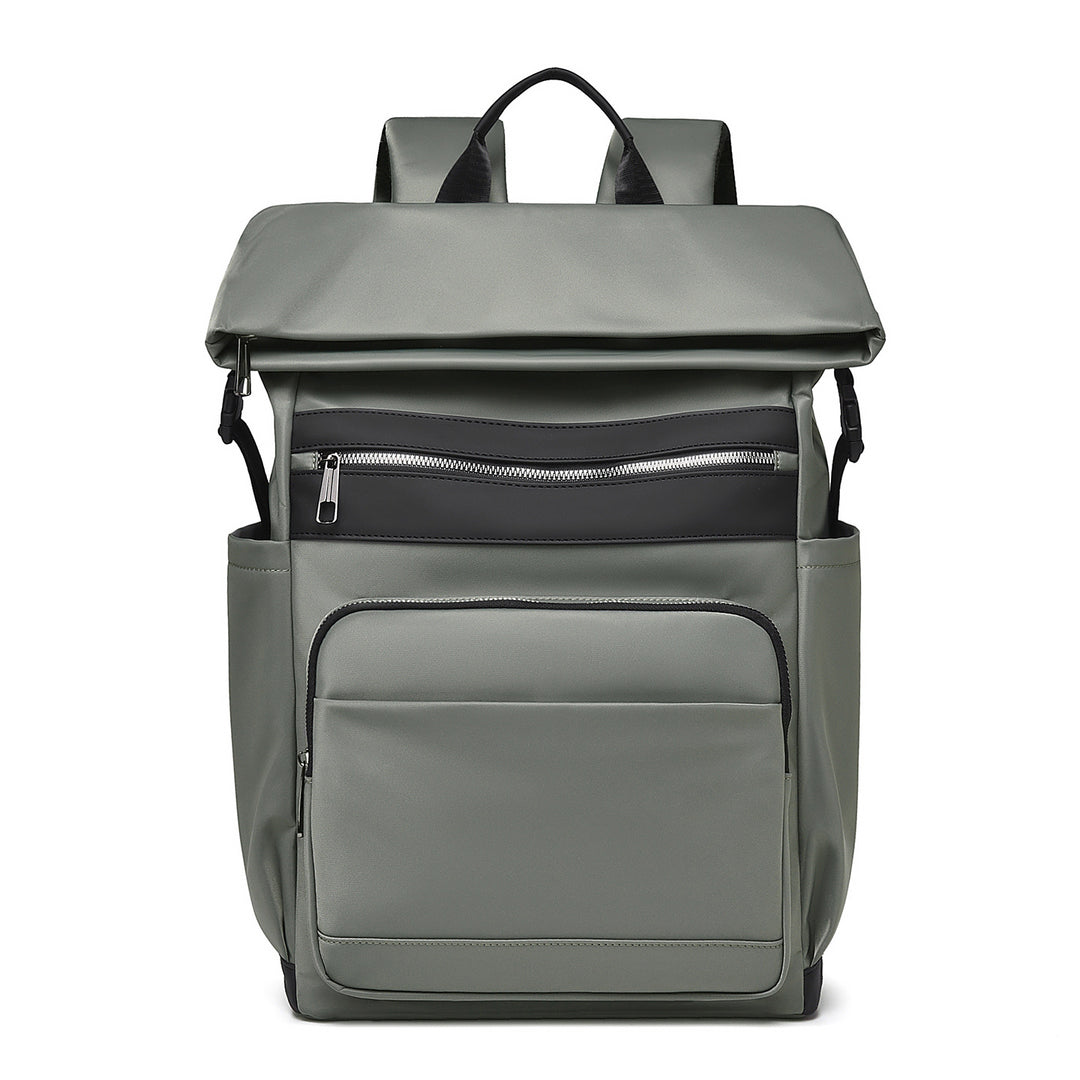 Multi-Functional Roll-Top Backpack with External Pockets Bowlift