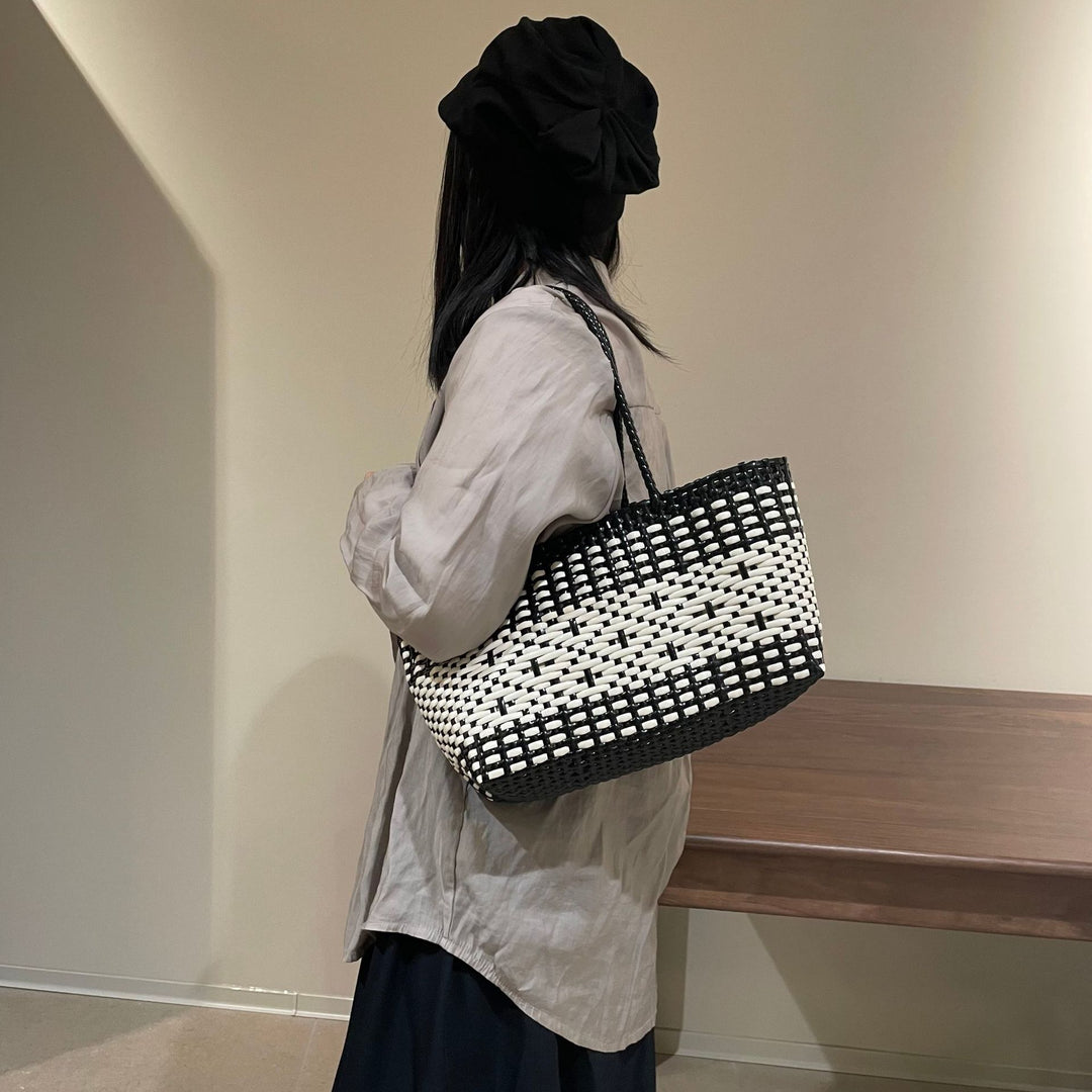 Stylish Woven Tote Bag Bowlift