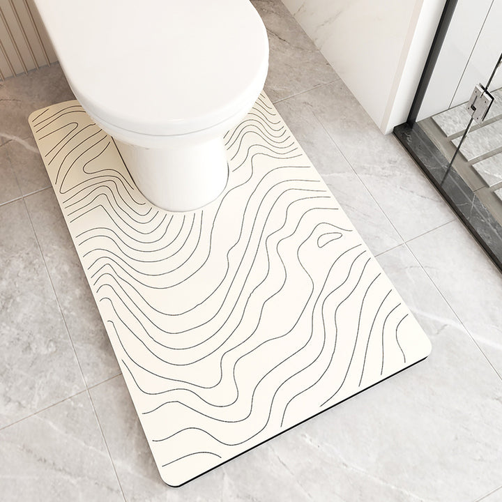 Decorative Bathroom Runner Mat Bowlift