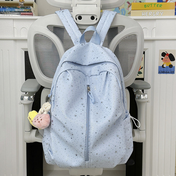 Star-Patterned Lightweight Backpack Bowlift