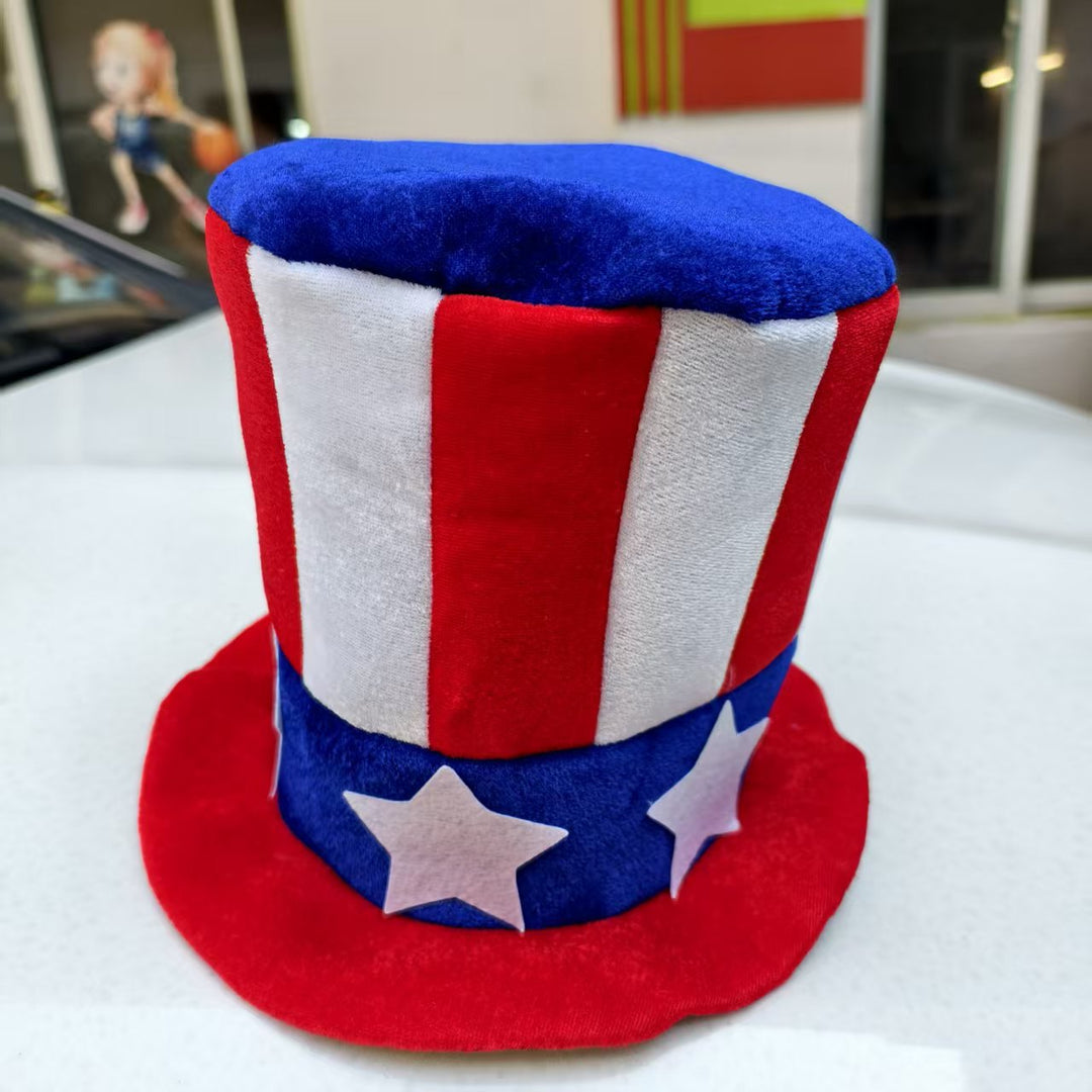 Independence Day metallic parade-style bead necklace set with breakaway clasp Bowlift