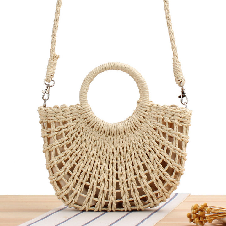 Handbag Made of Handcrafted Macrame with Round Handle Bowlift