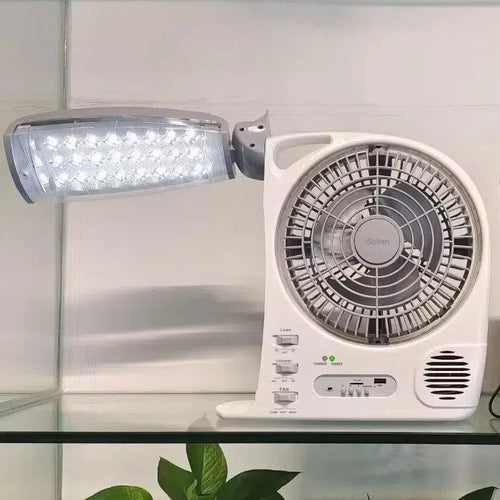 Women's Portable Fan with LED Lamp and USB Connection Bowlift