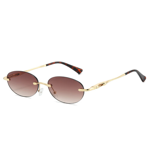 Retro Oval Frame Sunglasses Bowlift